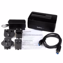 StarTech.com Docking Station per Hard Disk a Singolo Slot - Dock USB 3.1 (10 Gbps) per Hard Drive HDD/SSD - Dock Station per Disco Rigido Esterno SATA III da 2,5/3,5" con Carica dall'Alto - Vista aggiuntiva 4