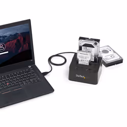 StarTech.com Box esterno USB 3.1 (10Gbps) a doppio alloggiamento da 2,5"/3,5" SATA SSD/HDD - Vista aggiuntiva 4