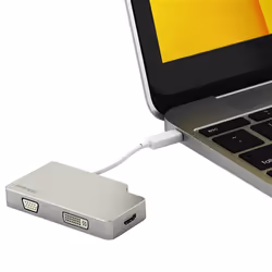 StarTech.com Adattatore Audio/Video da Viaggio 3 in 1 - Mini DisplayPort a VGA, DVI o HDMI - in Alluminio - 4K - Vista aggiuntiva 6
