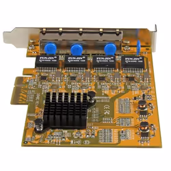 StarTech.com Adattatore Scheda di Rete Ethernet Gigabit PCI express PCIe NIC a 4 porte - Vista aggiuntiva 4