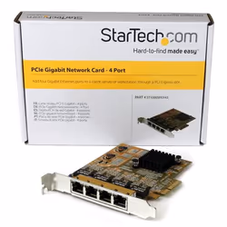 StarTech.com Adattatore Scheda di Rete Ethernet Gigabit PCI express PCIe NIC a 4 porte - Vista aggiuntiva 5
