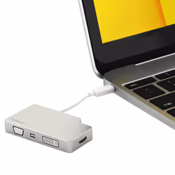 StarTech.com Adattatore Audio/Video da Viaggio 4 in 1 - USB Type-C a VGA, DVI, HDMI o mDP - in Alluminio - 4K - Vista aggiuntiva 5