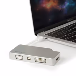 StarTech.com Adattatore Audio/Video da Viaggio 4 in 1 - USB Type-C a VGA, DVI, HDMI o mDP - in Alluminio - 4K - Vista aggiuntiva 6