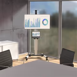StarTech.com Carrello TV per Schermo da 32" a 75" - Regolazione Altezza One-Touch - Vista aggiuntiva 6