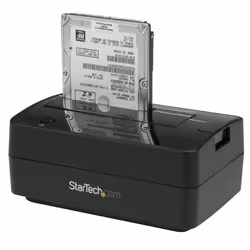StarTech.com Docking Station per Hard Disk a Singolo Slot - Dock USB 3.1 (10 Gbps)/eSATA per Hard Drive HDD/SSD Esterno SATA III da 2,5/3,5" - Dock Station per Disco Rigido con Carica dall'Alto - Vista aggiuntiva 5