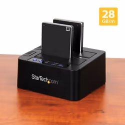 StarTech.com Dock Duplicatore autonomo USB 3.1 (10Gbps) per SATA SSD/HDD da 2,5" & 3,5" - Duplicatore fast-speed 28GB/min - Vista aggiuntiva 5