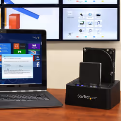 StarTech.com Dock Duplicatore autonomo USB 3.1 (10Gbps) per SATA SSD/HDD da 2,5" & 3,5" - Duplicatore fast-speed 28GB/min - Vista aggiuntiva 6