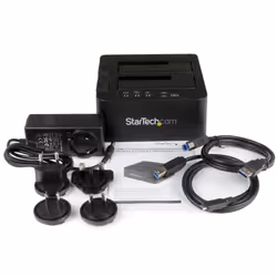 StarTech.com Dock Duplicatore autonomo USB 3.1 (10Gbps) per SATA SSD/HDD da 2,5" & 3,5" - Duplicatore fast-speed 28GB/min - Vista aggiuntiva 7