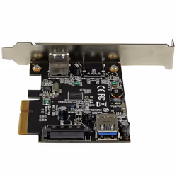 StarTech.com Scheda USB 3.1 a 2-porte (10Gbps) - USB-A, 1x esterna, 1x interna - PCIe - Vista aggiuntiva 4