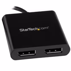 StarTech.com Adattatore USB-C a DisplayPort a due porte, Splitter MST Hub USB Tipo C a doppia porta DP 1.2 - Adattatore Multi-Monitor per doppio DisplayPort 4K 30Hz/1080p 60Hz, Cavo integrato 30cm, Solo Windows