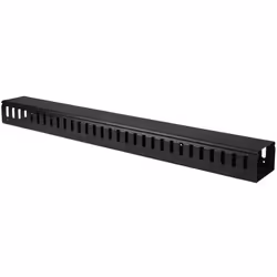 StarTech.com Pannello Gestione Cavi Orizzontale per Armadi Rack 20U - Sistema gestione Passacavi con ganci, Pannello di gesti ...