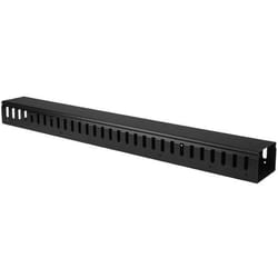 StarTech.com Pannello Gestione Cavi Orizzontale per Armadi Rack 20U - Sistema gestione Passacavi con ganci