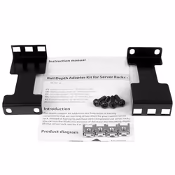 StarTech.com Kit adattatore profondità guide per server rack - 1U - Vista aggiuntiva 5