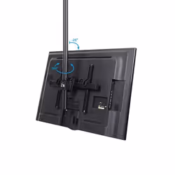 StarTech.com Supporto a soffitto per TV - Staffa per TV con asta telescopica regolabile - Inclinabile / girevole - Staffa VESA universale per schermo singolo da 32" a 75" - Vista aggiuntiva 4