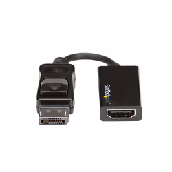 StarTech.com Adattatore DisplayPort a HDMI 4K 60Hz - Convertitore video attivo da DP 1.4 a HDMI 2.0 - Dongle/Cavo adattatore per Monitor/TV/Display HDMI - Connettore DP a scatto - Vista aggiuntiva 4