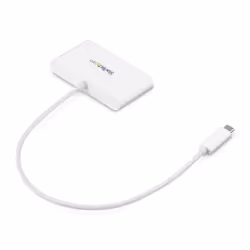 StarTech.com Hub USB 3.0 (5Gbps) a 3 porte con Gigabit Ethernet - USB-C a 3x USB-A - Bianco - Vista aggiuntiva 4
