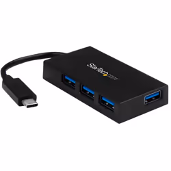 StarTech.com Hub USB-C a 4 Porte - Hub USB Type-C con 4 Porte USB-A (USB 3.0/3.1 Gen 1 SuperSpeed 5Gbps) - Adattatore Portati ...