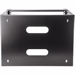 StarTech.com Staffa Rack 19" 8U a Parete - Profondità 35 cm Profilo Basso - Rack 19 pollici per Switch, Patch Panel, Server e Dispositivi IT - Portata 36 Kg - Nero - Vista aggiuntiva 4