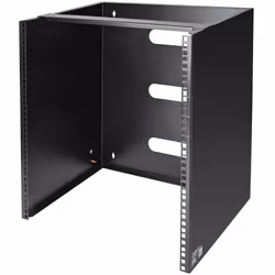 StarTech.com Staffa montaggio a parete per Rack da 12U da 12" di profondità, Da parete, 12U, 56,7 kg, 8,7 kg, Nero