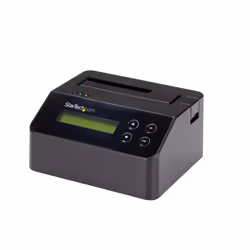 StarTech.com Docking Station per Hard Disk a Singolo Slot - Dock USB 3.0 Standalone con funzione Eraser/Sanificazione per HDD/SSD SATA III, 9 Modalità di Cancellazione, 4Kn, Display LCD, Porta Stampante DB-9, TAA - Vista aggiuntiva 4