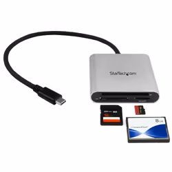 StarTech.com Lettore Multischede esterno per Flash Card SD/MMC/CF USB 3.1 ( Tipo-C ) Gen 1 (5Gbps) - Vista aggiuntiva 4
