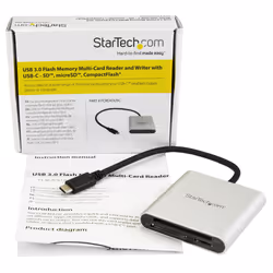 StarTech.com Lettore Multischede esterno per Flash Card SD/MMC/CF USB 3.1 ( Tipo-C ) Gen 1 (5Gbps) - Vista aggiuntiva 5
