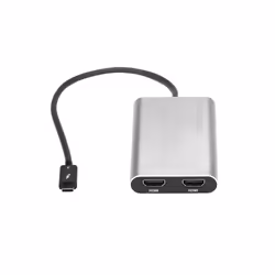 StarTech.com Adattatore Thunderbolt 3 a Dual HDMI 2.0 - Certificato Thunderbolt 3 4K 60Hz - Adattatore convertitore video per doppio monitor HDMI - Compatibile con Mac e Windows - Doppio display HDMI 4K - Vista aggiuntiva 5