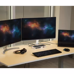 StarTech.com Dock USB-C e USB-A - Dock doppio monitor DisplayPort + HDMI 4K 60Hz - Docking station ibrida USB 3.0 per laptop USB-C o USB-A - 6x USB Type-A, GbE - USB 3.1 Gen 1 - Mac/Window - Vista aggiuntiva 6
