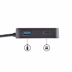 StarTech.com Adattatore Multiporta USB-C per Portatili - 4k HDMI - GbE - USB Tipo C - USB-A - Vista aggiuntiva 5