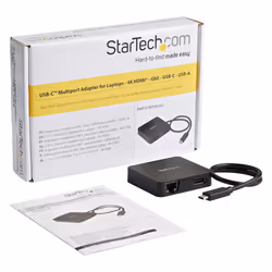 StarTech.com Adattatore Multiporta USB-C per Portatili - 4k HDMI - GbE - USB Tipo C - USB-A - Vista aggiuntiva 7