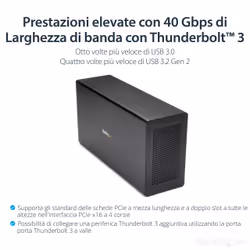 StarTech.com Chassis Telaio di espansione Thunderbolt 3 a PCI Express con DisplayPort - PCIe x16 - Vista aggiuntiva 8