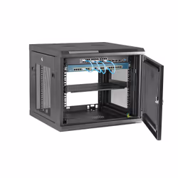 StarTech.com RK920WALM rack 9U Da parete Nero - Vista aggiuntiva 4