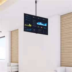 StarTech.com Supporto a soffitto per TV - Staffa per TV con asta telescopica corta egolabile - Inclinabile / girevole - Staffa VESA universale per schermo singolo da 32" a 75" - Vista aggiuntiva 7