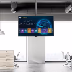 StarTech.com Supporto a soffitto per TV - Staffa per TV con asta telescopica corta egolabile - Inclinabile / girevole - Staffa VESA universale per schermo singolo da 32" a 75" - Vista aggiuntiva 8