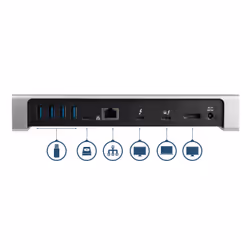 StarTech.com Dock Thunderbolt 3 con lettore SD per doppio schermo - Dual 4K @ 60hz - 6x porte USB 3.0 - Vista aggiuntiva 4