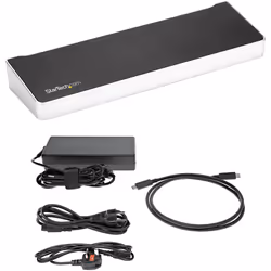 StarTech.com Docking Station USB-C per triplo monitor UHD 4K, Mac e Windows, Dock USB C a HDMI e DisplayPort, Hub a 5 porte USB 3.0 - PD 60W - Vista aggiuntiva 6