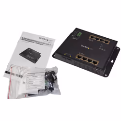 StarTech.com Switch Ethernet Gigabit a 8 porte PoE+ con 2 connessioni SFP - Gestito - Montabile a Parete con accesso frontale - Vista aggiuntiva 4