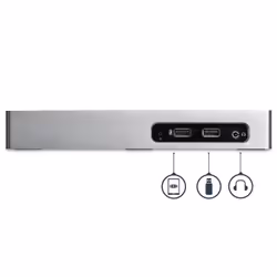 StarTech.com Docking Station USB 3.0 - Laptop Dock per doppio monitor con HDMI e DVI/VGA Video - Hub a 6 porte USB 3.1 Gen 1 5Gbps, GbE, Audio - Dock Universale Type-A - Windows & Mac - Vista aggiuntiva 4