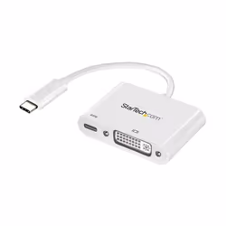 StarTech.com Adattatore USB C a DVI 1080p - Power Delivery - Convertitore Video USB Type-C a DVI-D Single Link con Ricarica - ...