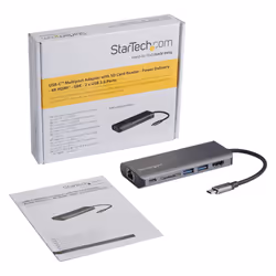 StarTech.com Adattatore Multiporta USB C, Dock USB-C Portatile con HDMI 4K, Hub 3x USB 3.0, SD/SDHC, GbE, PD 60 W Pass-Through - USB Tipo-C/Thunderbolt 3 - SOSTITUITO DA DKT30CHSDPD1 - Vista aggiuntiva 7