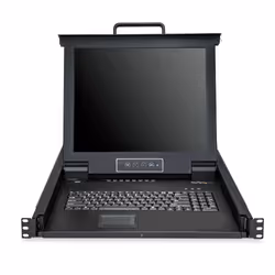 StarTech.com RKCONS1708K console a rack 17" Acciaio Nero 1U - Vista aggiuntiva 4