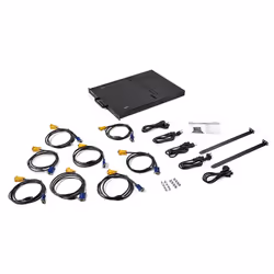 StarTech.com RKCONS1708K console a rack 17" Acciaio Nero 1U - Vista aggiuntiva 7