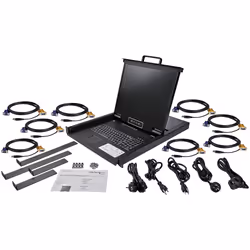 StarTech.com Console KVM per armadio Rack a 8 porte VGA con schermo LCD - 19" - 1U - Vista aggiuntiva 6