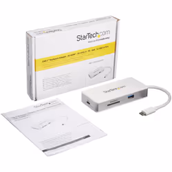 StarTech.com Adattatore Multiporta USB-C - Lettore SD ( UHS-II) - Power Delivery 100W - HDMI 4K - Gbe - 1x USB 3.0 - Vista aggiuntiva 8