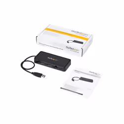 StarTech.com USB 3.0 Mini Dock - Dual Monitor USB-A Docking Station con DisplayPort 4K 60Hz e Gigabit Ethernet - Cavo di 30 cm - Adattatore portatile USB 3.1 Gen 1 Type-A per notebook/laptop - Vista aggiuntiva 6