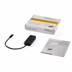 StarTech.com Hub USB-C a 4 porte - USB type C a 4 porte USB 3.0 type A con interruttori individuali On/Off - SuperSpeed 5Gbps USB 3.1/3.2 Gen 1 - Alimentato tramite USB - Portatile - Cavo da 10" in dotazione - Vista aggiuntiva 5