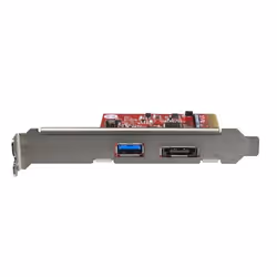 StarTech.com Scheda PCIe eSATA a 2 porte USB 3.1 (10Gbps) - 1x USB-A e 1x eSATA - Vista aggiuntiva 2