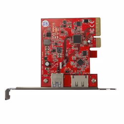StarTech.com Scheda PCIe eSATA a 2 porte USB 3.1 (10Gbps) - 1x USB-A e 1x eSATA - Vista aggiuntiva 4