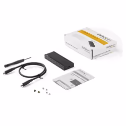 StarTech.com Encosure SSD da USB-C a M.2 NVMe 10 Gbps - Case esterna portatile e in alluminio M.2 NGFF PCIe - Lettura / scrittura 1 GB/s - Supporta 2230, 2242, 2260, 2280 - Compatibile TB3 - Mac e PC - Vista aggiuntiva 8