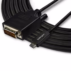 StarTech.com Cavo USB C a DVI (Single-Link) 1080p - 3 m - Cavo Adattatore Video USB Type-C a DVI-D (DP Alt Mode HBR2) - Compatibile Thunderbolt 3 - Da Notebook USB-C a Monitor/Display DVI - Vista aggiuntiva 4